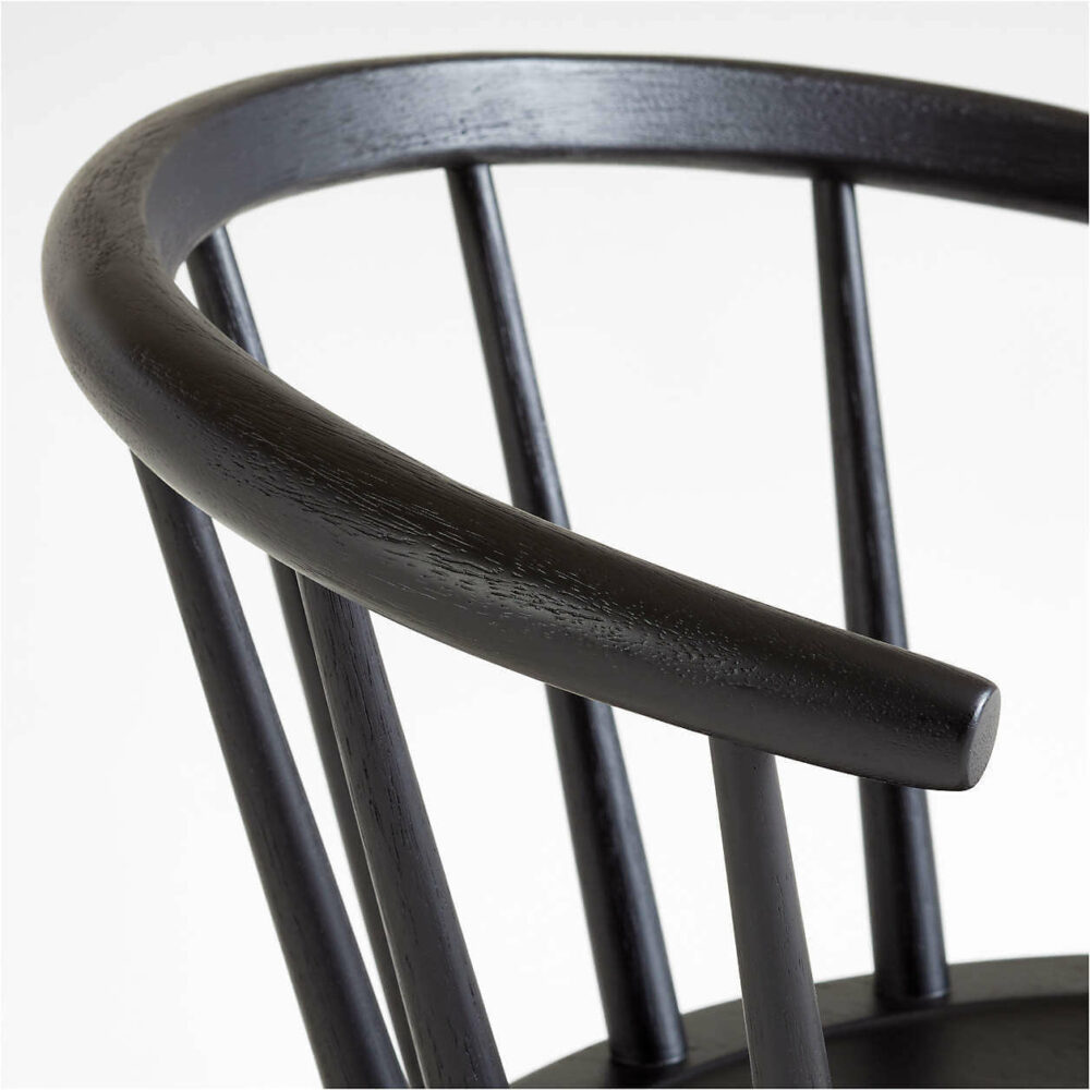 Pali Black Hardwood Dining Chair - Görsel 2